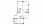 3 Bedroom E - 3 bedroom floorplan layout with 2 baths and 1708 to 1823 square feet.